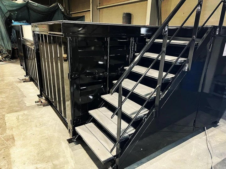 PISCINA CONTENEDOR DE 6 METROS NEGRO