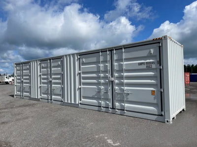 CONTENEDOR MARITIMO DE 40 PIES HC CON 3 PUERTAS LATERALES ( SEMINUEVO )