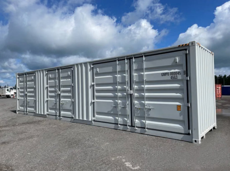 CONTENEDOR MARITIMO DE 40 PIES HC CON 3 PUERTAS LATERALES ( SEMINUEVO )