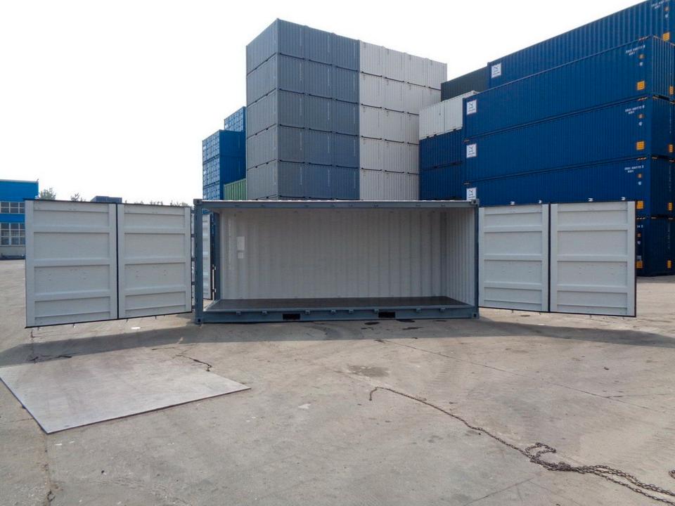 CONTENEDOR MARÍTIMO DE 20 PIES - OPEN SIDE