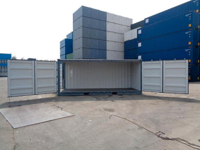 CONTENEDOR MARÍTIMO DE 20 PIES - OPEN SIDE