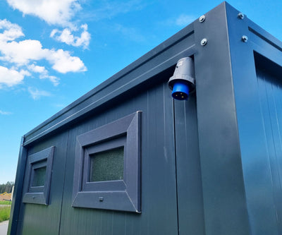 CONTENEDOR SANITARIO WC - URINARIO- CON DOBLE CABINA PARA (HOMBRE Y MUJER) 240X120M