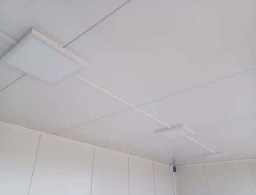 CONTENEDOR DE OFICINA OPEN SPACE 3 X 6 CON VITRINAS