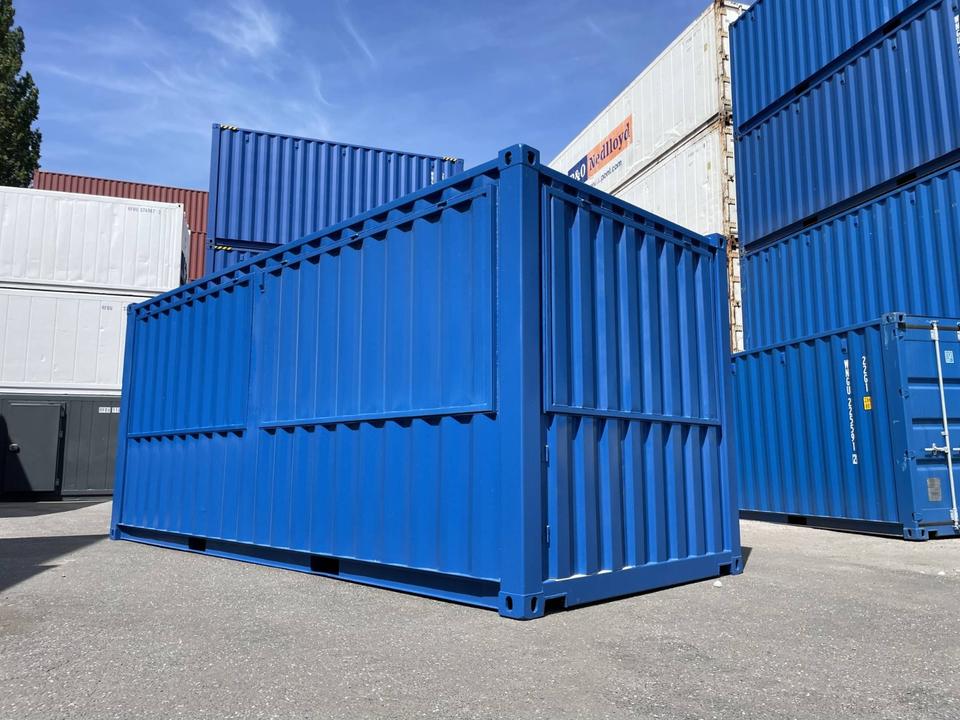 CONTENEDOR DE BAR AZUL DE 20 PIES