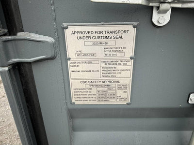 CONTENEDOR MARÍTIMO DE 40 PIES HC CON DOBLE PUERTA