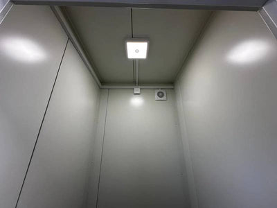 CONTENEDOR SANITARIO CON MULTIPLES UNIDADES